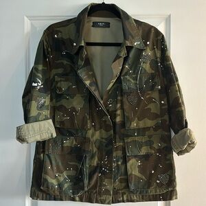 AMIRI camouflage military style jacket
